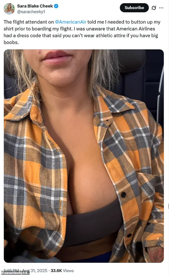 Breaking: Sara Blake Cheek Claims American Airlines Flight Attendant Targeted Her for Outfit, Sparks Heated Debate
