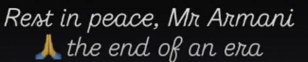 Giorgio Armani, Renowned Fashion Designer, Passes Away at 91, Leaving a Lasting Legacy