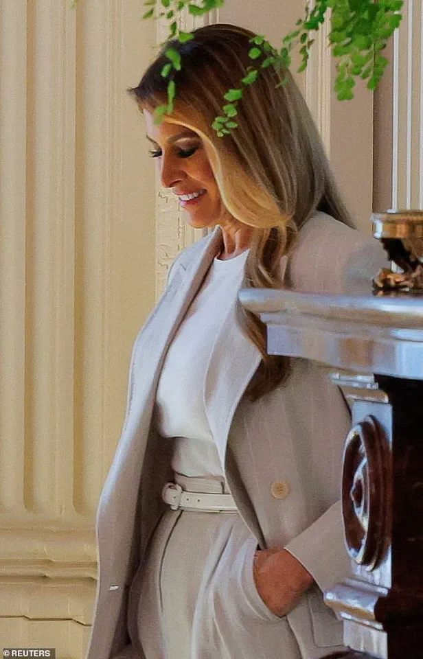 Melania Trump's Elegant Power Suit Makes Statement at White House AI Education Meeting