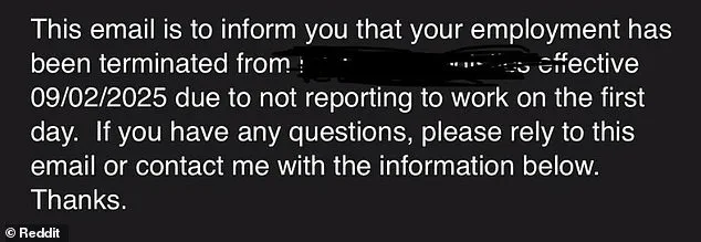 Clerical Error in Employment Offer Sparks Controversy Over Pre-Start Termination