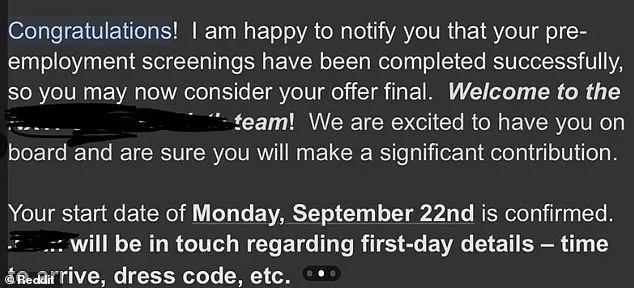 Clerical Error in Employment Offer Sparks Controversy Over Pre-Start Termination