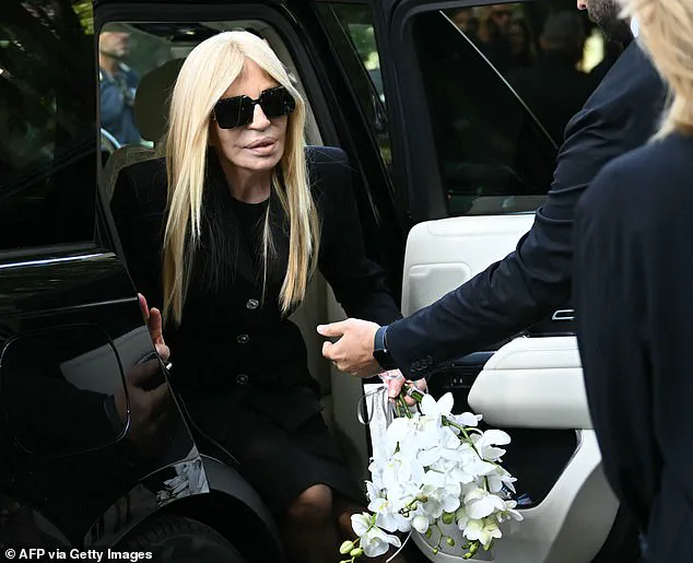 Donatella Versace Attends Solemn Memorial for Giorgio Armani at Milan's Armani Theatre