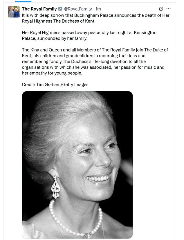 Exclusive Insights into the Life and Legacy of the Late Duchess of Kent