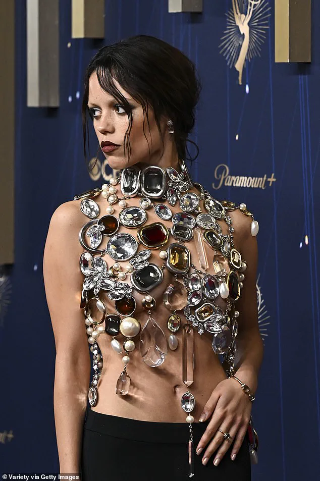 Jenna Ortega's Emmy Red Carpet Look Signals Full Transformation into Hollywood Siren