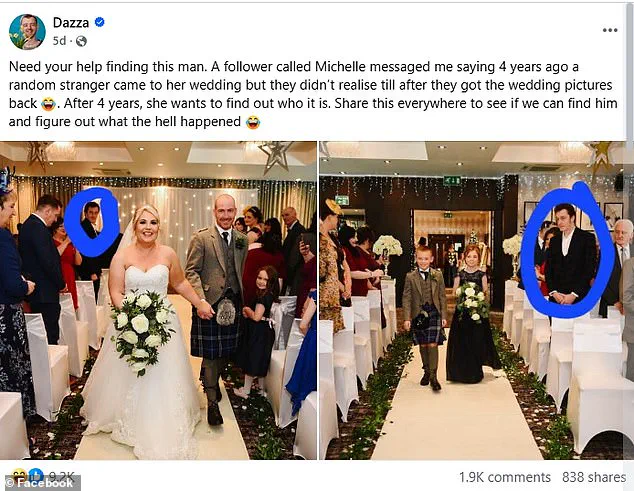 Unidentified Figure in Wedding Photos Becomes Four-Year Mystery for Couple