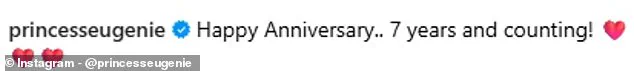 Princess Eugenie's Sappy Anniversary Photo Accused of Performative Nostalgia, Blamed on Meghan Markle-Inspired PR
