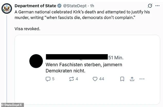 Trump Administration Revokes Visas of Six Foreigners for Mocking Charlie Kirk's Assassination