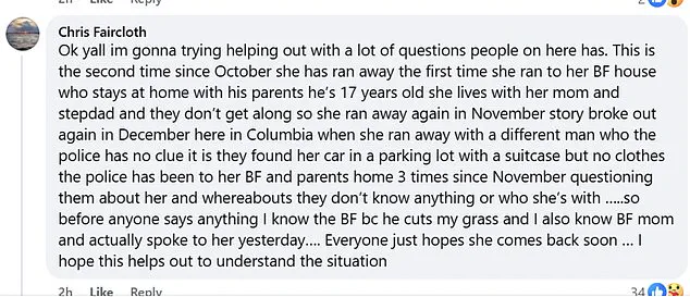 Authorities Seek Public Help in Locating Missing 16-Year-Old Mackenzie Dalton, Suspected Involvement of Mystery Man