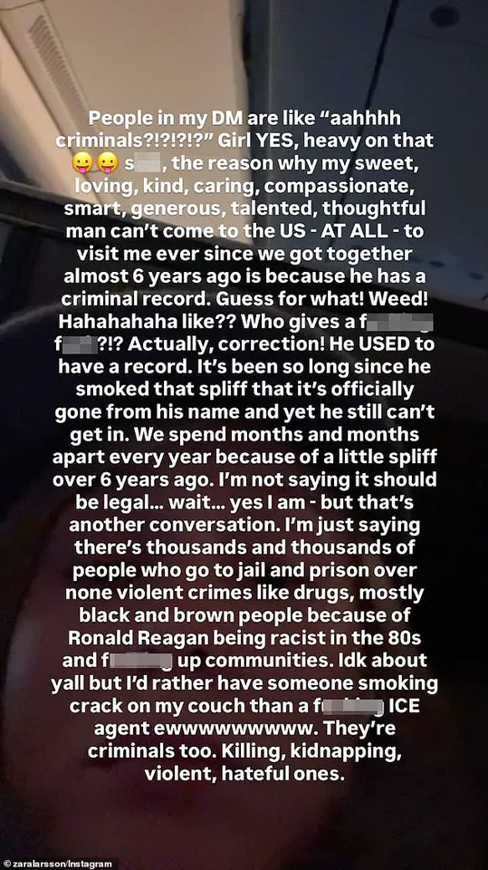 Zara Larsson Condemns ICE in Wake of Renee Nicole Good Shooting, Sparks Global Outcry