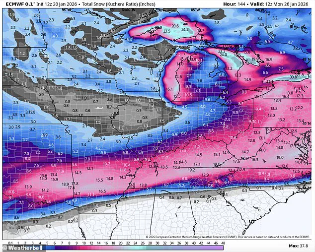 Historic Winter Storm Brings Record-Low Temperatures and 18 Inches of Snow, Sleet, and Ice to 200 Million Americans, Amplified by Arctic Air and 'Storm Fern'