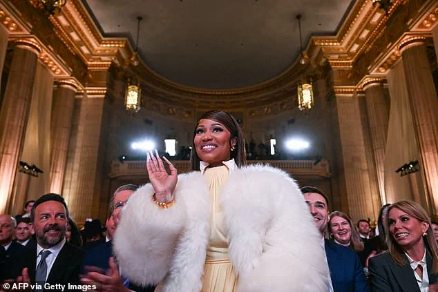 Nicki Minaj's Furry Coat and Chrome Nails Shine at Trump's High-Stakes Washington Event