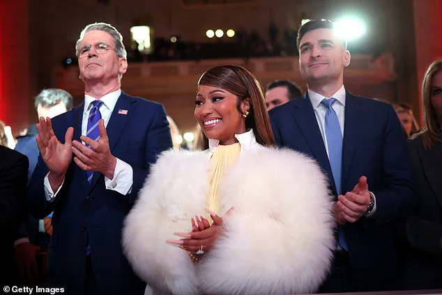 Nicki Minaj's Furry Coat and Chrome Nails Shine at Trump's High-Stakes Washington Event
