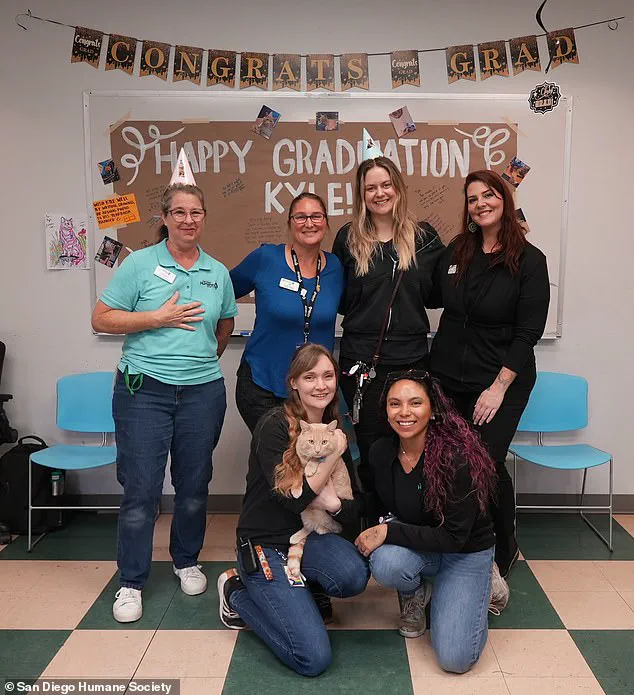 San Diego Humane Society Hosts Unique Graduation Ceremony for Coyote-Attack Survivor Cat Kyle After Six-Month Quarantine