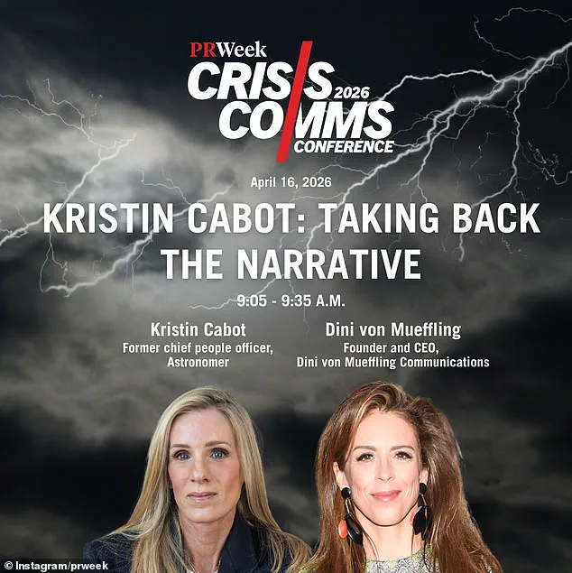 Kristin Cabot's Controversial DC Speaking Engagement Sparks Debate Over Capitalizing on Coldplay Scandal