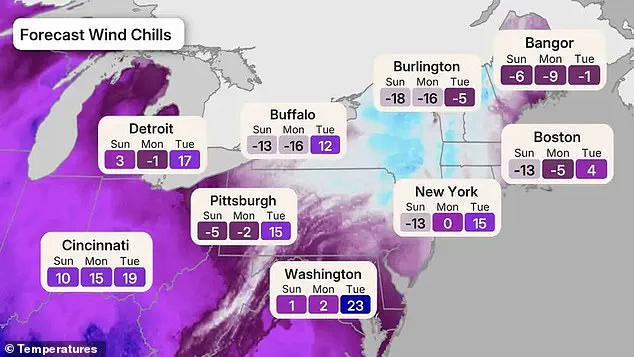 Northeast Braces for Historic Cold Snap as Winds Surge to 60 mph