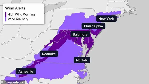 Northeast Braces for Historic Cold Snap as Winds Surge to 60 mph