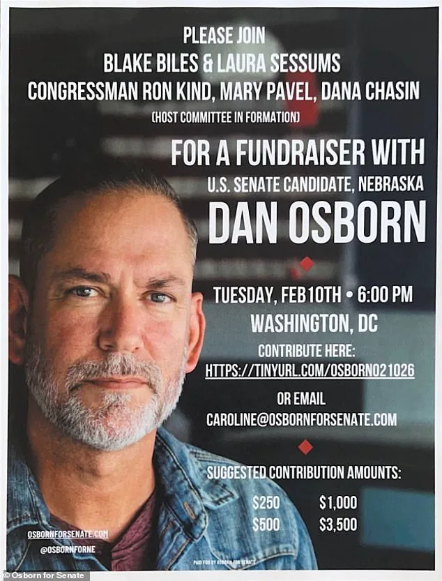 Fundraiser for Dan Osborn Canceled Over Dana Chasin's Epstein Links