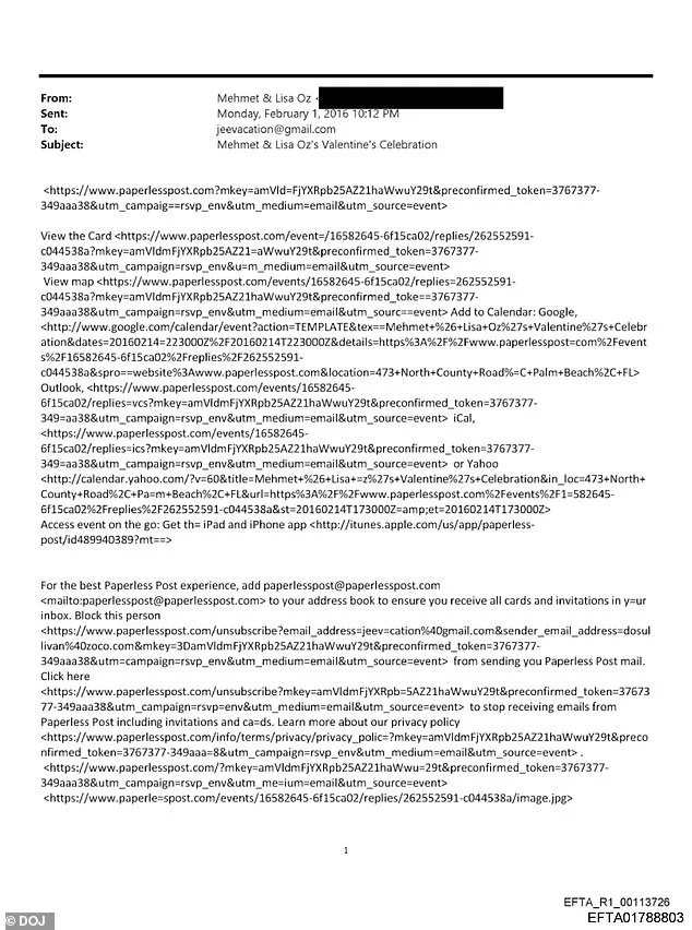 Dr. Mehmet Oz's Email Invite to Jeffrey Epstein Sparks Scandal