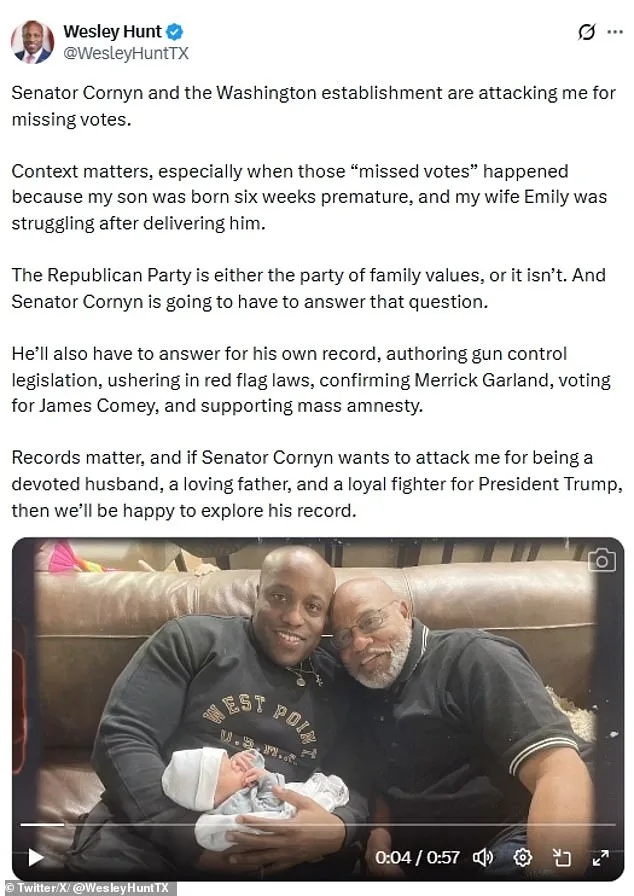 Wesley Hunt's Contradictions: NICU Claims and Absenteeism Spark Political Crisis