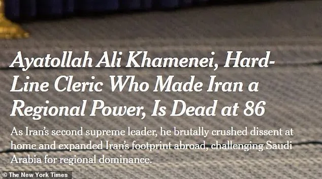NY Times' Calm Coverage of Khamenei's Death Draws Criticism as Global Outrage Erupts