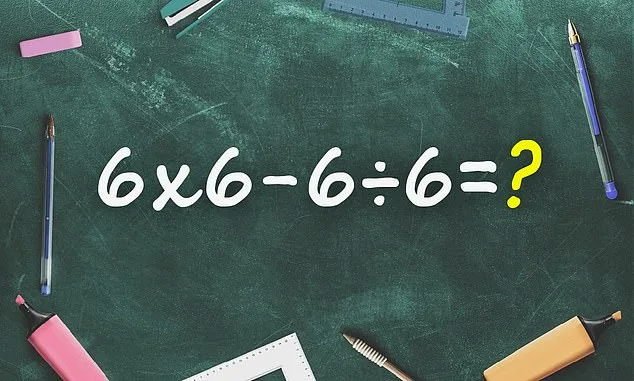 Viral Equation 6 x 6 - 6 ÷ 6 Sparks Confusion and Debate Over Simple Math Trick