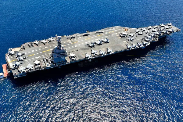 Fire Erupts Aboard USS Gerald R. Ford; Origins Point to Laundry Room