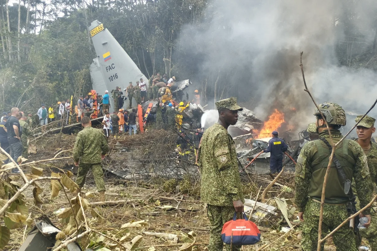 Colombian Military Plane Crash Claims 69 Lives, Sparks Political Outcry