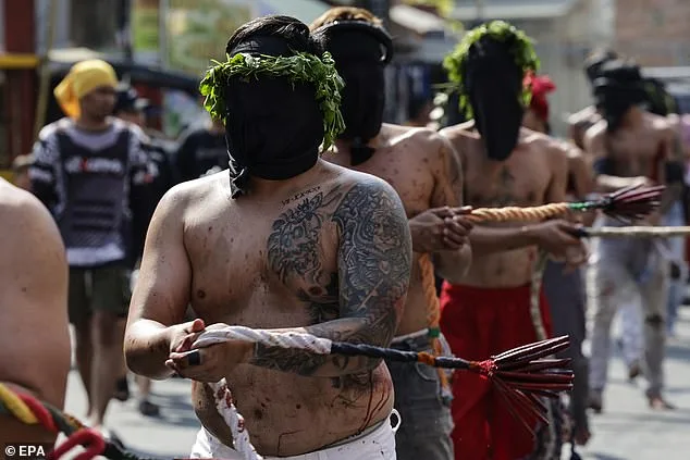 Blindfolded Philippine Devotees Mark Maundy Thursday with Centuries-Old Self-Flagellation Ritual