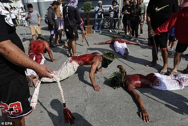 Blindfolded Philippine Devotees Mark Maundy Thursday with Centuries-Old Self-Flagellation Ritual