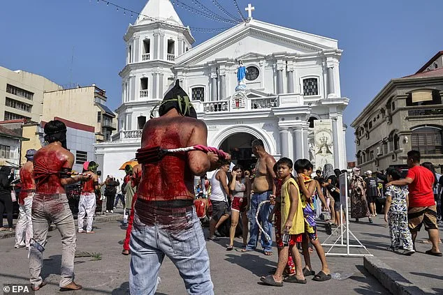 Blindfolded Philippine Devotees Mark Maundy Thursday with Centuries-Old Self-Flagellation Ritual