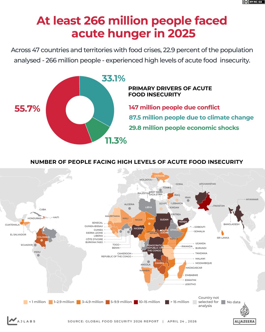 Famine Confirmed in Gaza and Sudan as Global Hunger Deepens in 2025
