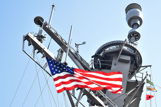 US strikes Iranian launch site after drone attacks on ships in Strait of Hormuz.