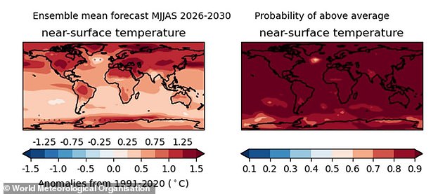 Scientists warn record heatwaves will continue for at least five years.