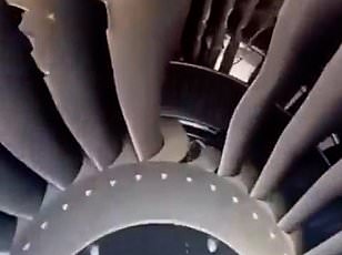Serbian wife clings to husband at 20,000 feet after engine failure pulls him out of jet window.