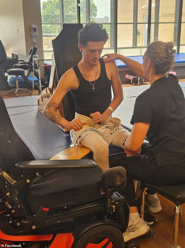 Texas coach calls paralyzed son after shooting leaves him unable to move or speak.