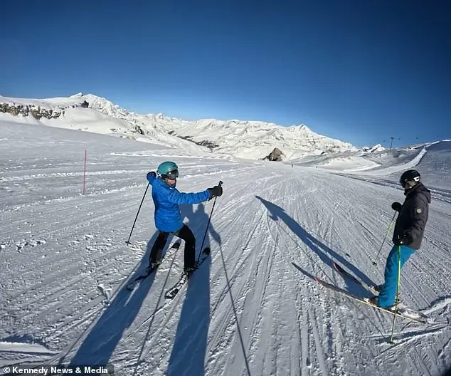 Furious skier rants at two young men on a ski slope