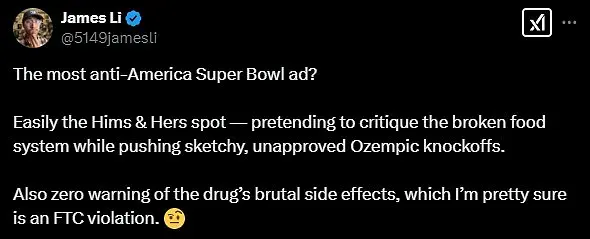 Hims & Hers Super Bowl Ad Sparked Outrage Over Weight-Loss Drug Promotion