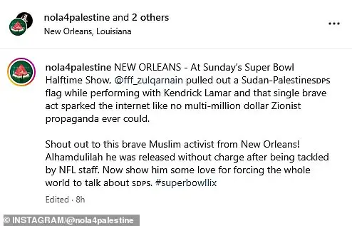 Security Breach at Super Bowl Halftime Show: A Message of Solidarity