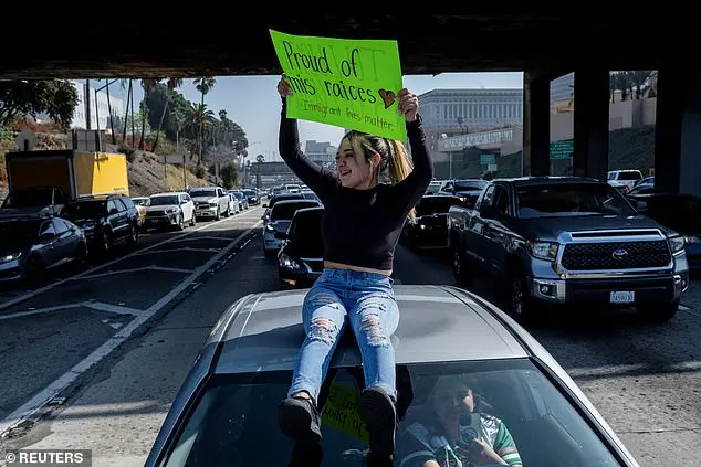Thousands protest Trump's immigration policies in Los Angeles