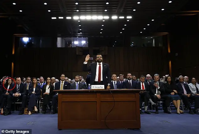 Trump'S FBI Nominee, Kash Patel, Has A Supportive Crowd At His Senate Confirmation Hearing, Including His Girlfriend, Country Music Artist Alexis Wilkins.
