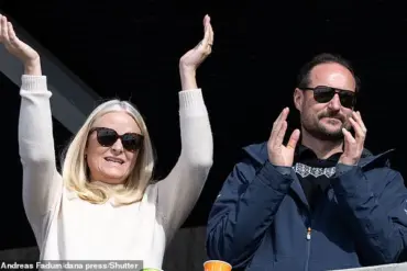 Crown Princess Mette-Marit of Norway Enjoys FIS World Cup Nordic Competition in Oslo