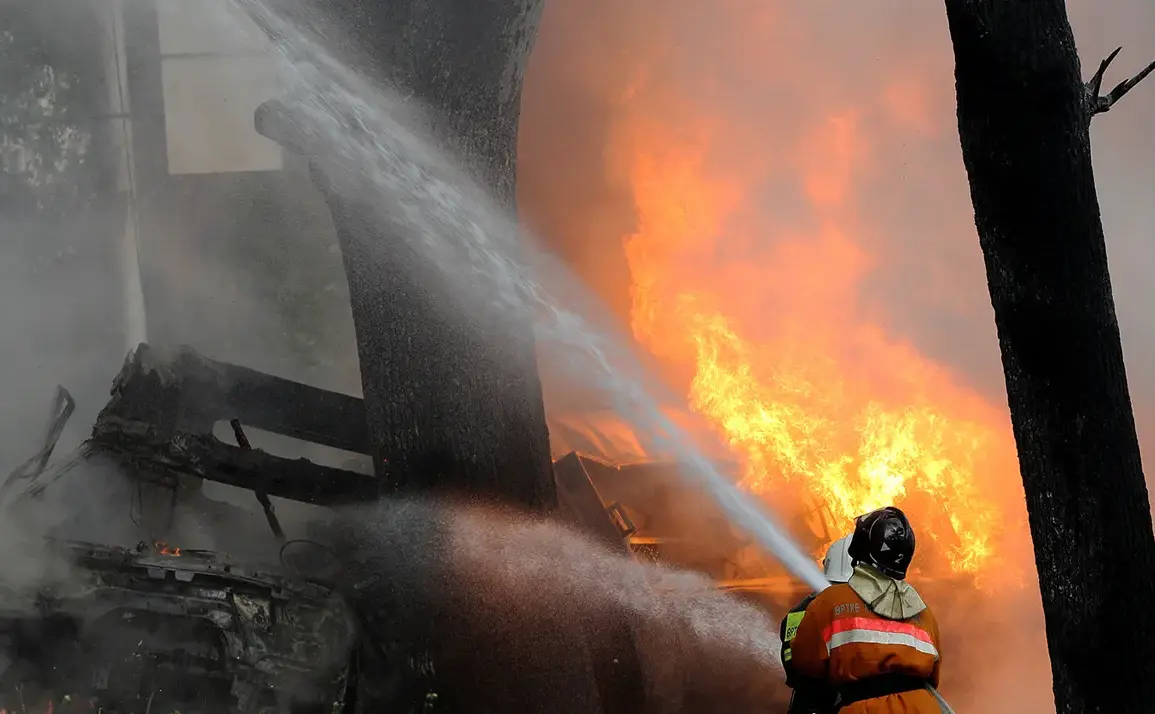 Drones Cause Fire in Conflict-Torn Luhansk Industrial Zone