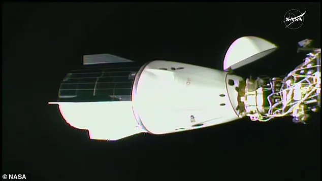 SpaceX Dragon Capsule Crew Welcomed with Alien Mask Upon Arrival at ISS