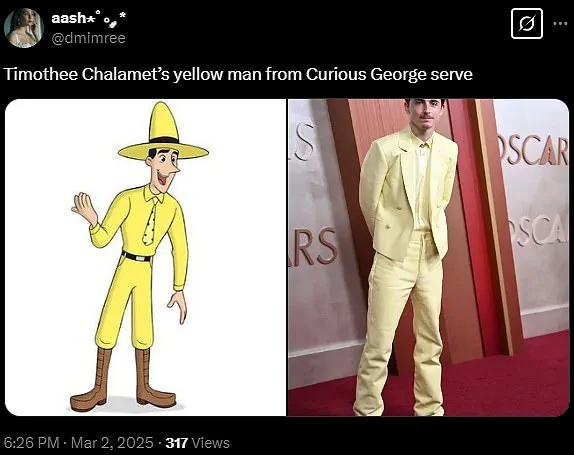 Timothée Chalamet's Unconventional Oscars Look: Fashion Fans React