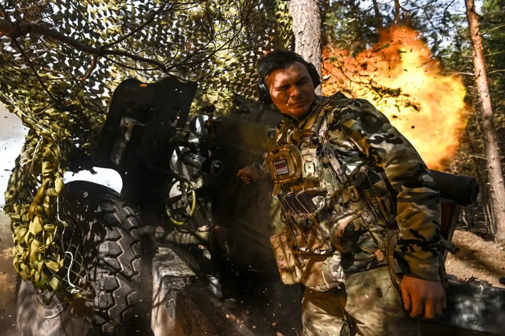 Russian Soldiers Engage in Intense Combat with Ukrainian Forces in Kursk Region