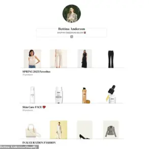 Bettina Anderson Monetizes Online Presence Through Instagram ShopMy Platform