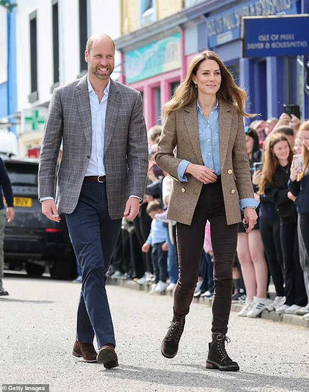 Duchess of Cambridge Embraces 'Bronde' Hair and High-End Fashion on Isle of Mull