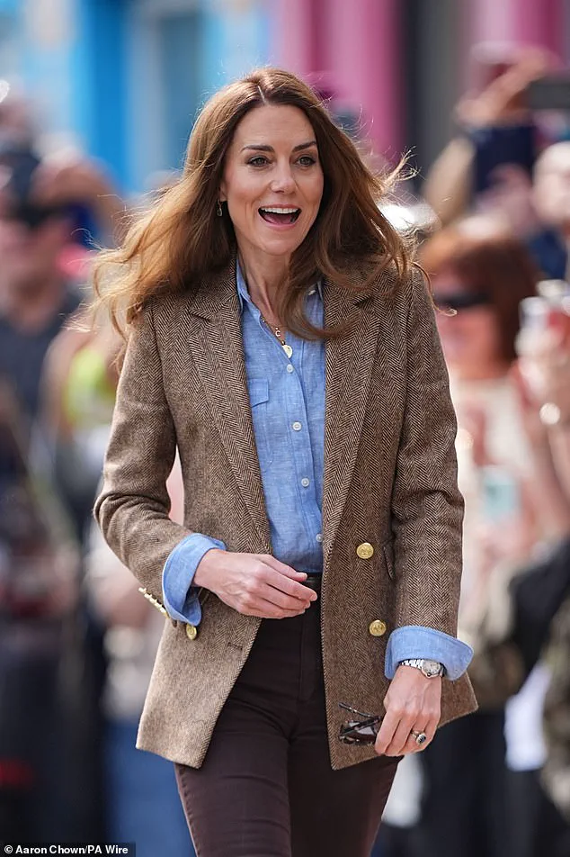 Duchess of Cambridge Embraces 'Bronde' Hair and High-End Fashion on Isle of Mull