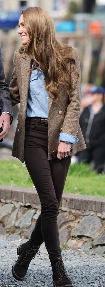 Duchess of Cambridge Embraces 'Bronde' Hair and High-End Fashion on Isle of Mull