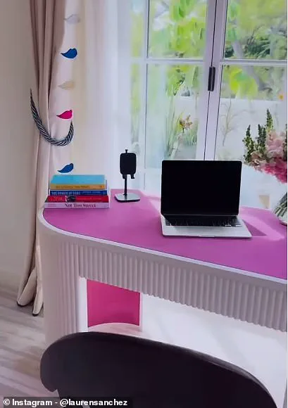 Lauren Sanchez Shares Luxurious Writing Nook in $165 Million Home